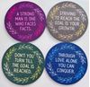 Picture of Coasters round with quotes set of 4