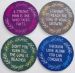 Picture of Coasters round with quotes set of 4